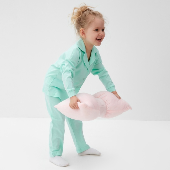 Пижама детская (рубашка и брюки) MINAKU, цвет мятный, рост 104 см Пижама детская (рубашка и брюки) MINAKU, цвет мятный, рост 104 см