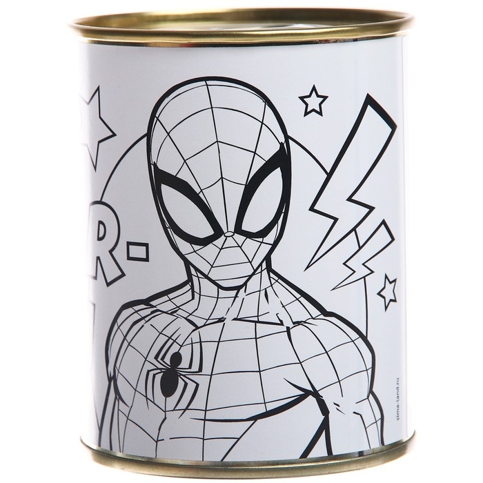 Копилка-раскраска с красками Копилка-раскраска с красками "На подарок герою", Человек-Паук