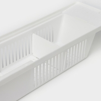 Полка на ванну Toys, 57-89 см, цвет снежно-белый