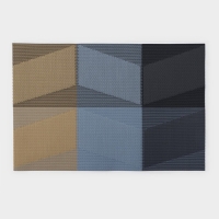 Салфетка сервировочная на стол &laquo;Пудра&raquo;, 45,5&times;30 см, цвет бежево-синий