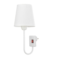 Бра "Дженна" Е27 5Вт белый 14х33 см Бра "Дженна" Е27 5Вт белый 14х33 см