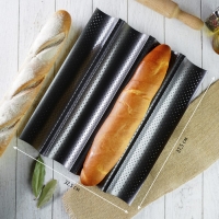 Форма для выпечки перфорированная Доляна &laquo;Багет&raquo;, 38&times;31&times;2,5 см, антипригарное покрытие