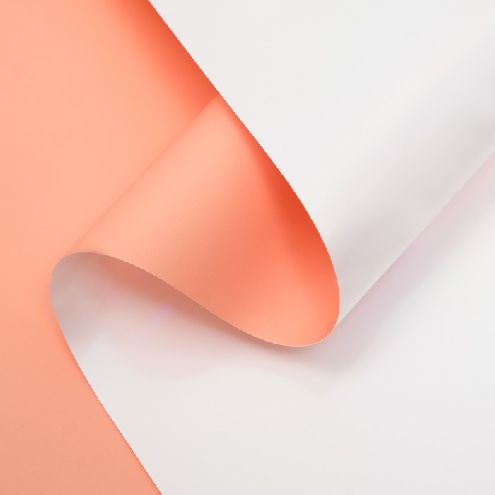 Пленка флористическая Пленка флористическая "Жемчужный перелив", коралловый 0,57 х 5 м