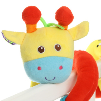 Растяжка - спираль с игрушками дуга на коляску / кроватку для малышей 0+ &laquo;Жирафик&raquo;, Крошка Я