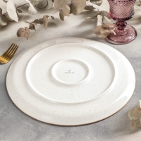 Тарелка для пиццы Beige, d=28 см, цвет бежевый Тарелка для пиццы Beige, d=28 см, цвет бежевый