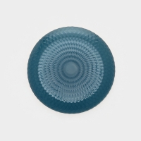 Тарелка десертная стеклянная &laquo;Идиллия&raquo;, d=19 см, цвет лондон топаз