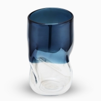 Ваза для цветов &laquo;Оушен&raquo; из цветного стекла 21,5&times;12&times;12 см