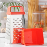 Тёрка «Комфорт», 4 грани и контейнер 450 мл, 11×8,5×27 см, цвет МИКС Тёрка «Комфорт», 4 грани и контейнер 450 мл, 11×8,5×27 см, цвет МИКС