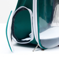 Рюкзак для переноски кошек и собак, прозрачный, 31 х 28 х 42 см, зелёный Рюкзак для переноски кошек и собак, прозрачный, 31 х 28 х 42 см, зелёный