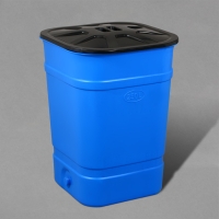 Бочка-бак пищевая &laquo;Помощник&raquo;, 250 л, горловина 61 см, с крышкой, МИКС