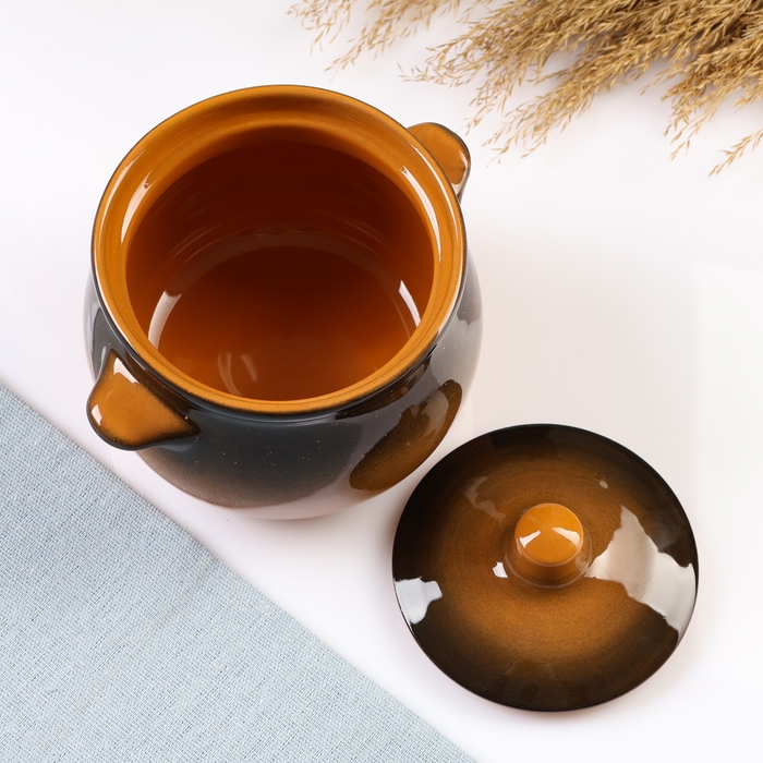 Горшок керамический для запекания Горшок керамический для запекания "Пиканто" 0,65л / 12,5х11,5см, стандарт