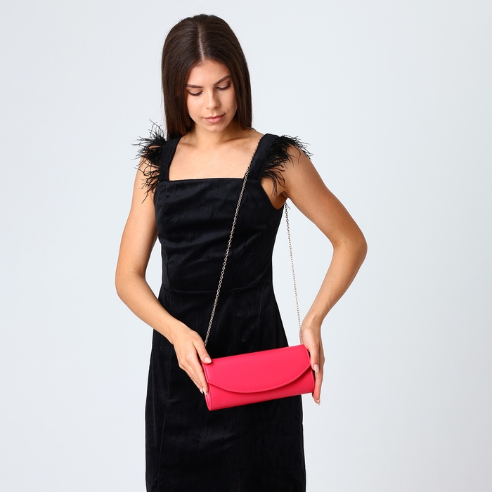 Сумка-клатч на магните, цвет фуксия Сумка-клатч на магните, цвет фуксия