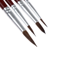 Набор кистей, пони, 4 штуки, ErichKrause для акварели и гуаши, блистер Набор кистей, пони, 4 штуки, ErichKrause для акварели и гуаши, блистер