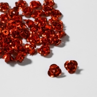 Бусина «Розочка», 6 мм, (набор 50 шт.),цвет красный Бусина «Розочка», 6 мм, (набор 50 шт.),цвет красный