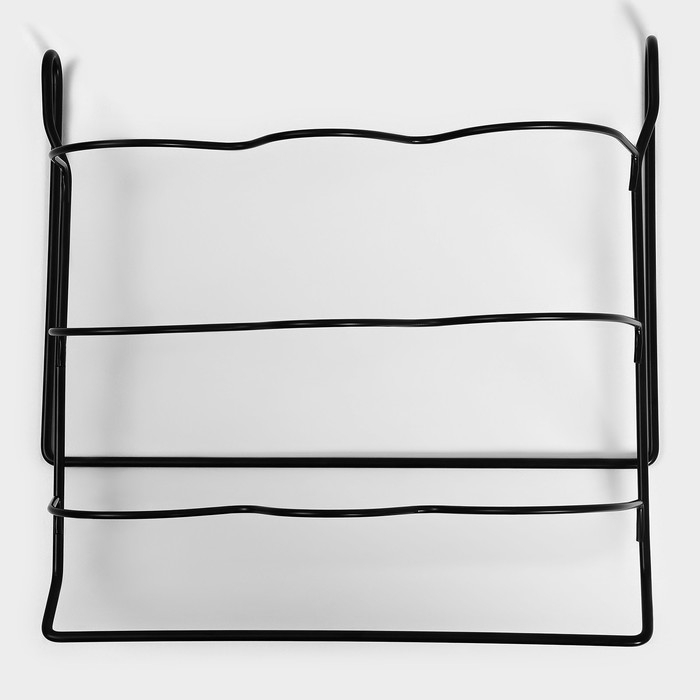 Держатель для бутылок Доляна, подвесной, металл, 32,5&times;31,5&times;13 см, цвет чёрный