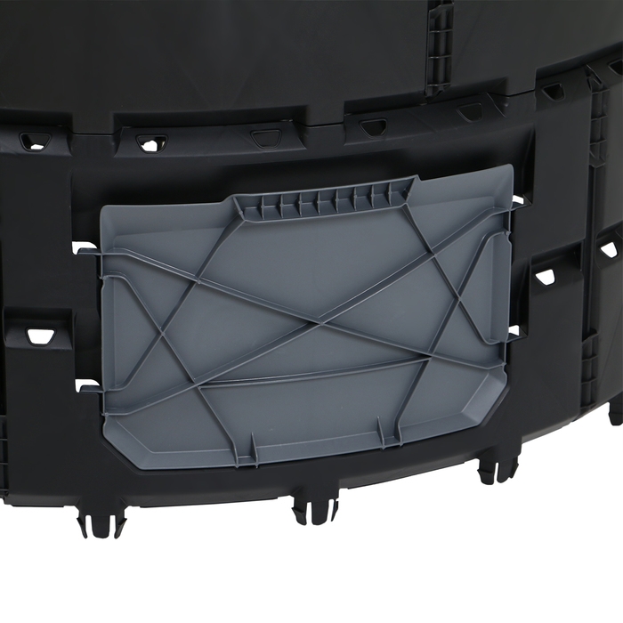 Компостер пластиковый, 800 л, 78 &times; 108 &times; 108 см, чёрный