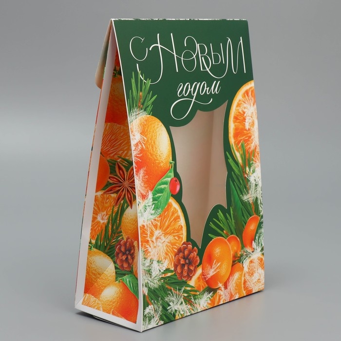 Коробка подарочная новогодняя складная &laquo;Зимние прянности&raquo;, 15 х 7 х 22 см, Новый год