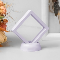 Подставка для украшений &laquo;Ромб&raquo;, 7&times;3&times;7 см, цвет белый