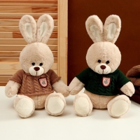 Мягкая игрушка &laquo;Заяц&raquo;, в свитере, 25 см, цвет МИКС