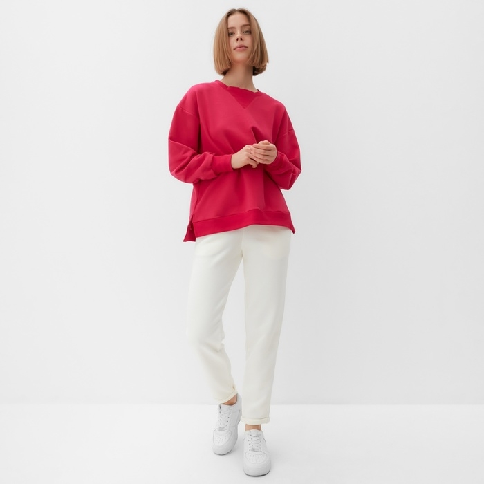 Костюм (свитшот, брюки) MINAKU: Casual Collection цвет фуксия, размер 42 Костюм (свитшот, брюки) MINAKU: Casual Collection цвет фуксия, размер 42