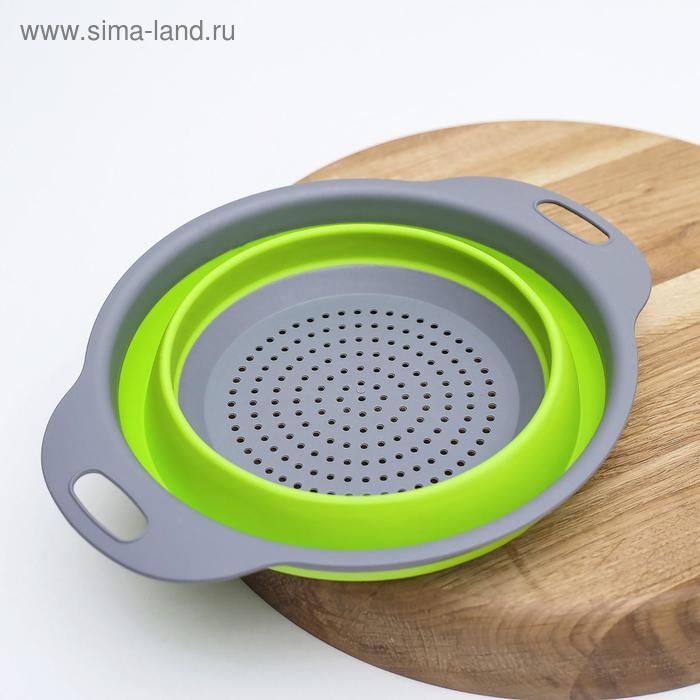 Дуршлаг складной Доляна «Компакт», 24×19,5×8 см, цвет МИКС Дуршлаг складной Доляна «Компакт», 24×19,5×8 см, цвет МИКС