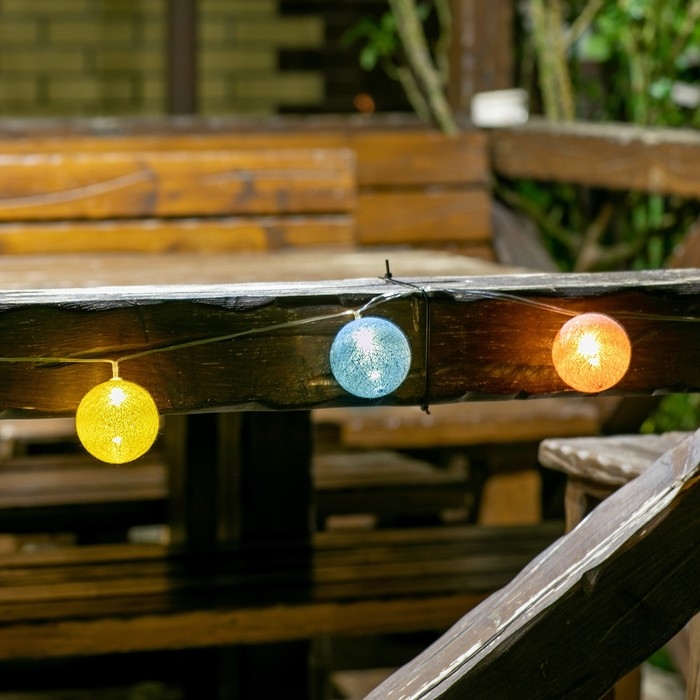 Садовая гирлянда на солнечной батарее «Клубки» Uniel, IP44, 1,8 м, теплый белый Садовая гирлянда на солнечной батарее «Клубки» Uniel, IP44, 1,8 м, теплый белый