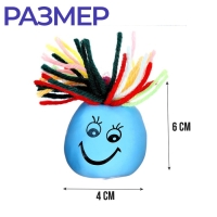 Антистресс сквиш мялка капитошка &laquo;Для нервных&raquo;, с мукой, цвета МИКС, в шоубоксе