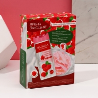 Подарочный набор косметики &laquo;Ярких эмоций&raquo;, гель для душа 250 мл и мочалка для тела, ЧИСТОЕ СЧАСТЬЕ