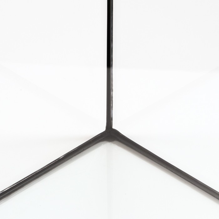 Аквариум "Прямоугольный" с крышкой, 60 литров, 56 х 29 х 36/41 см, чёрный