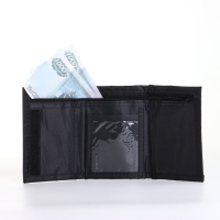 Кошелёк детский на липучке &laquo;Выбражулька&raquo;, цвет чёрный