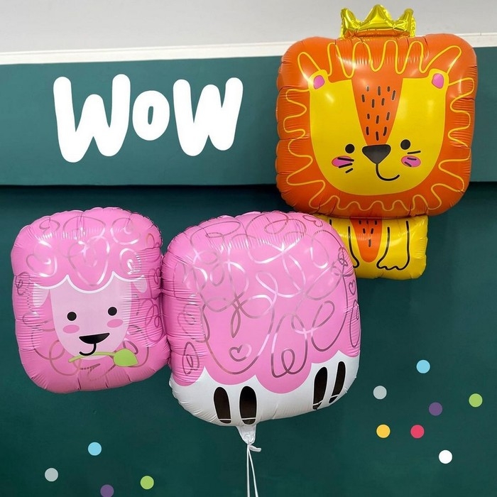 Шар фольгированный 36" &laquo;Овечка&raquo;, фигура, инд.упаковка