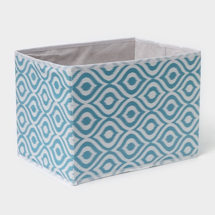 Короб для хранения Доляна &laquo;Лагуна&raquo;, 37&times;27&times;27 см, цвет бирюзовый