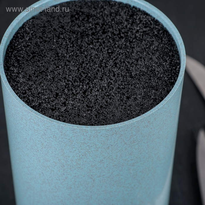 Подставка для ножей с наполнителем &laquo;Нежность&raquo;, 22&times;11 см, цвет голубой