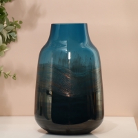 Ваза для цветов &laquo;Эльви&raquo; из цветного стекла 25 х 16 х 16 см