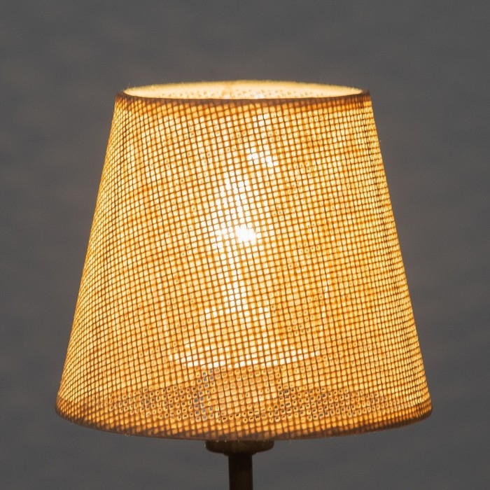 Абажур для люстры "Саржа" E27 бежевый 15х15х13 см