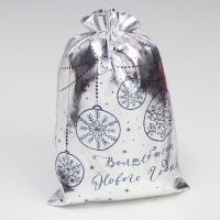 Мешочек подарочный парча «Сказка», 20 х 30 см +/- 1.5 см, Новый год Мешочек подарочный парча «Сказка», 20 х 30 см +/- 1.5 см, Новый год