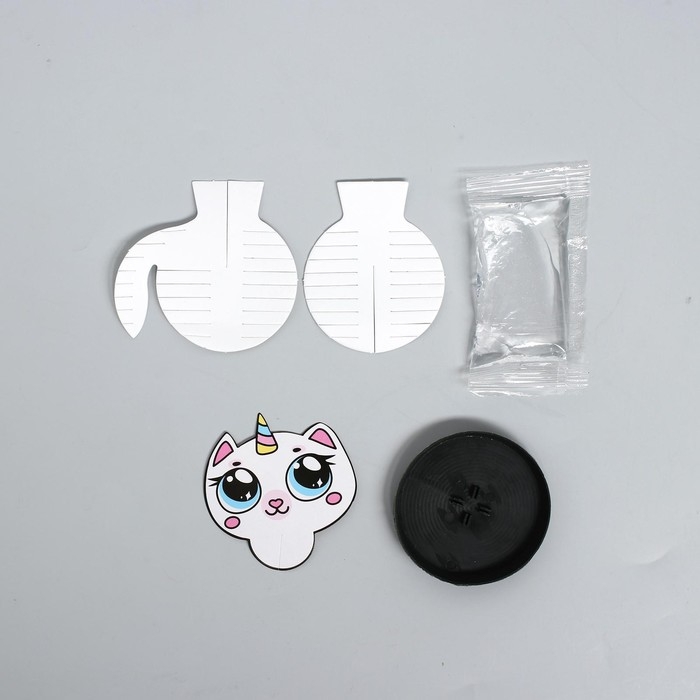 Набор для выращивания кристалла «Опыты. Веселые кристаллы», котик-единорог Набор для выращивания кристалла «Опыты. Веселые кристаллы», котик-единорог