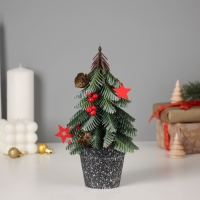 Ёлка декор "С ягодками, в горшочке" 22х7,5 см Ёлка декор "С ягодками, в горшочке" 22х7,5 см
