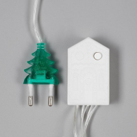 Гирлянда &laquo;Нить&raquo; 20 м, IP20, прозрачная нить, 200 LED, свечение тёплое белое, 8 режимов, 220 В