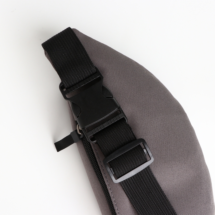 Сумка поясная на молнии, наружный карман, цвет серый Сумка поясная на молнии, наружный карман, цвет серый