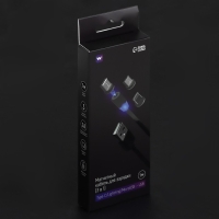 Кабель Windigo, 3 в 1, microUSB/Lightning/Type-C - USB, магнитный, 2 А, нейлон, 1 м, черный Кабель Windigo, 3 в 1, microUSB/Lightning/Type-C - USB, магнитный, 2 А, нейлон, 1 м, черный