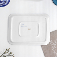 Поднос &laquo;Цветочный&raquo;, 23х17х2 см, гжель