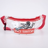 Сумка поясная «Космос» прозрачная, цвет красный Сумка поясная «Космос» прозрачная, цвет красный