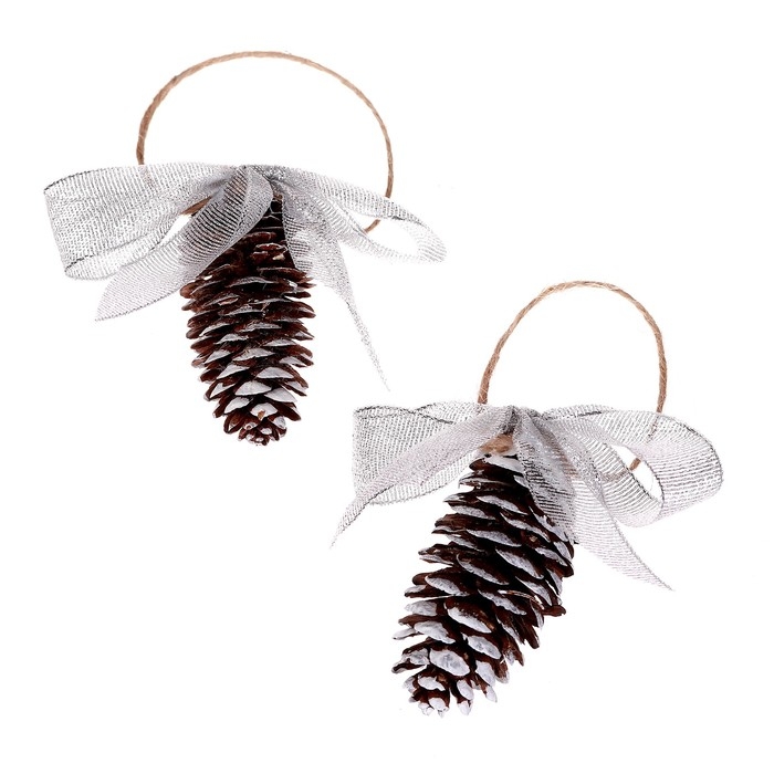 Декоративное украшение с подвеской &laquo;Шишки&raquo; 2 шт.