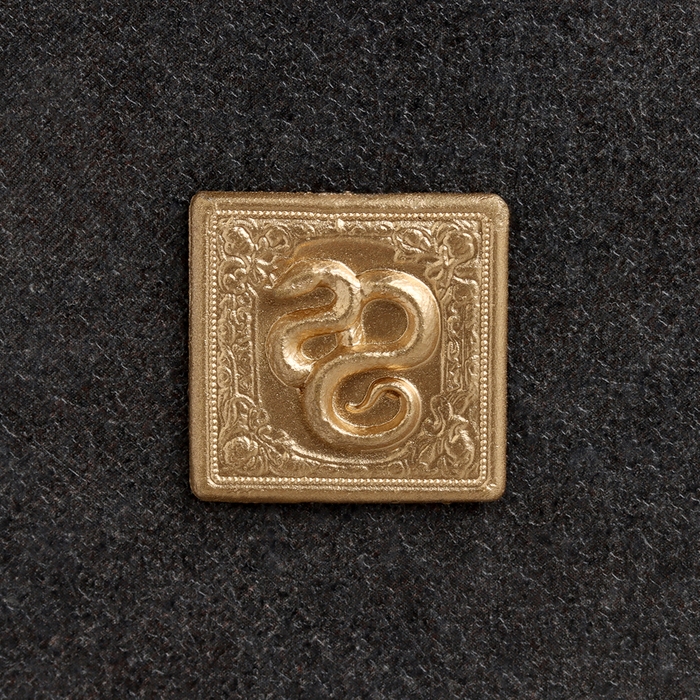 Сувенир кошельковый "Змея - квадрат ", олово,