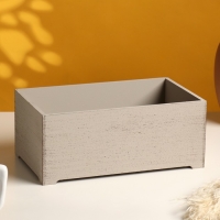 Набор ящиков деревянных "Прованс" 3 в 1 (25х14,5х10; 23х12,5х9; 21х10х8)см светло-серый Набор ящиков деревянных "Прованс" 3 в 1 (25х14,5х10; 23х12,5х9; 21х10х8)см светло-серый