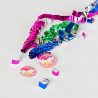 Хлопушка пневматическая &laquo;Свадьба&raquo;, фанты, серпантин, фольга, 30 см