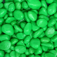 Грунт декоративный, флуоресцентный, зеленый, фр. 5-10 мм, 350 г