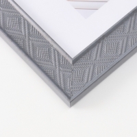 Фоторамка пластик "МИРАМ" 15х21 см, тёмно-серый