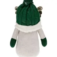 Фигура текстиль &laquo;Гном лосяш в зелёном&raquo; 33&times;12&times;18 см, 1 LED, от батареек AG13&times;3, свечение тёплое белое